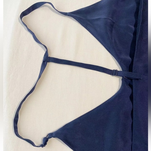 NEW NWOT💙 Lunya Washable Silk Wide Leg Crop Pant Set Pajamas in Deep Blue Small - Picture 5 of 8